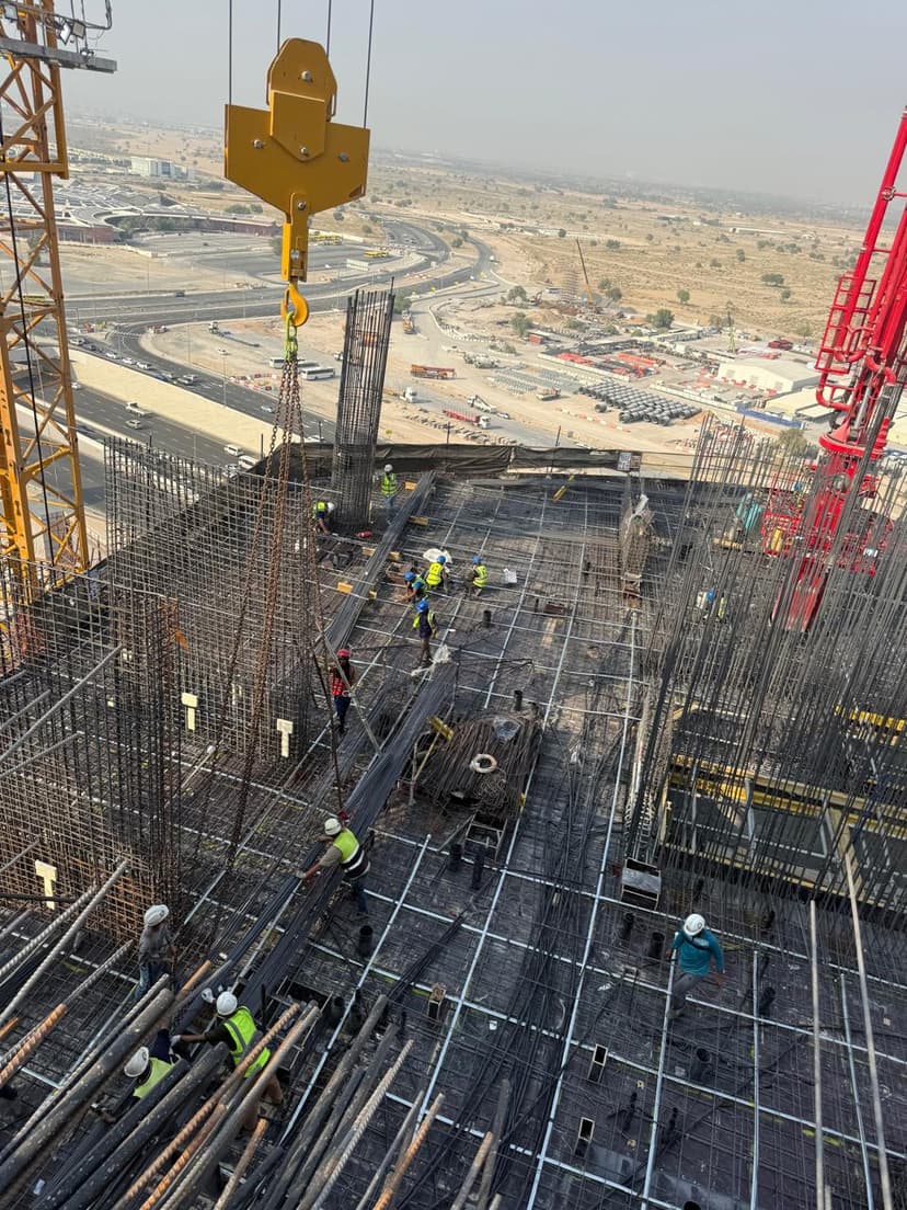 Binghatti Hillviews construction — photo 3